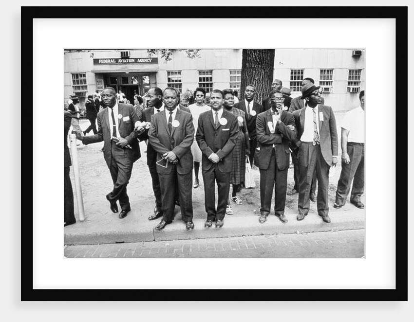 The March on Washington: Federal Aviation Agency Workers Watch the Marchers on Constitution Avenue, 28th August 1963 by Nat Herz