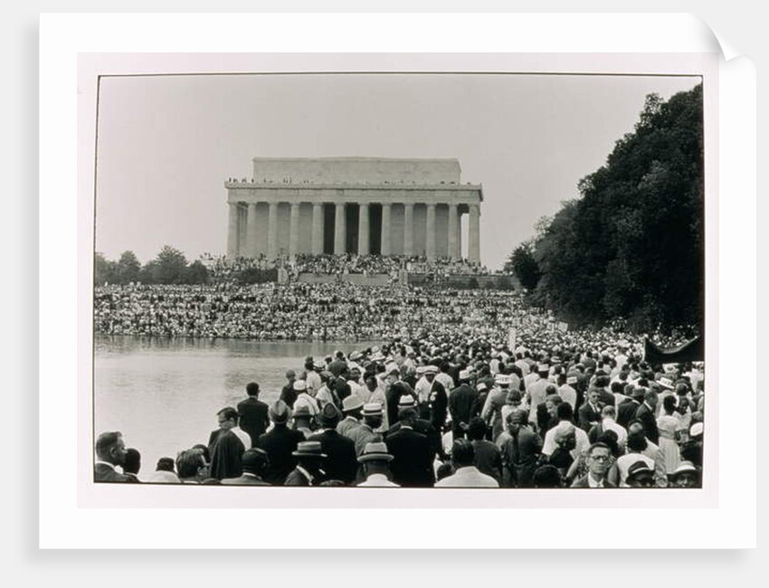 The March on Washington: A View from the Reflecting Pool, 28th August 1963 by Nat Herz