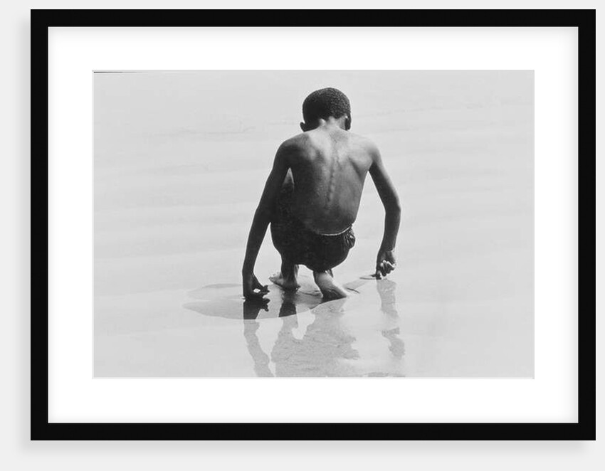 Boy Playing in the Sand at Coney Island, Untitled 30, c.1953-64 by Nat Herz