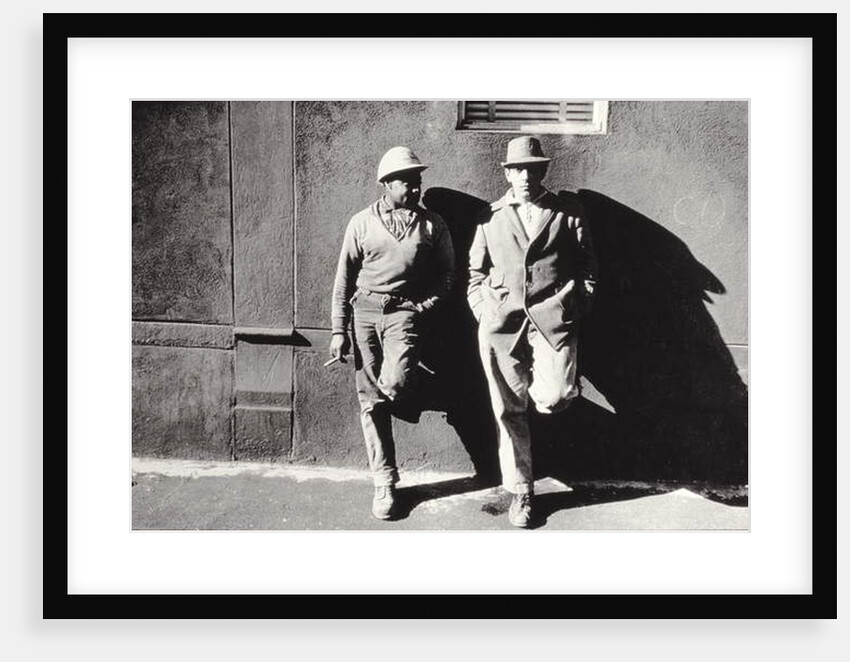 Two Workmen Against a Building, New York City, Untitled 43, c.1953-64 by Nat Herz