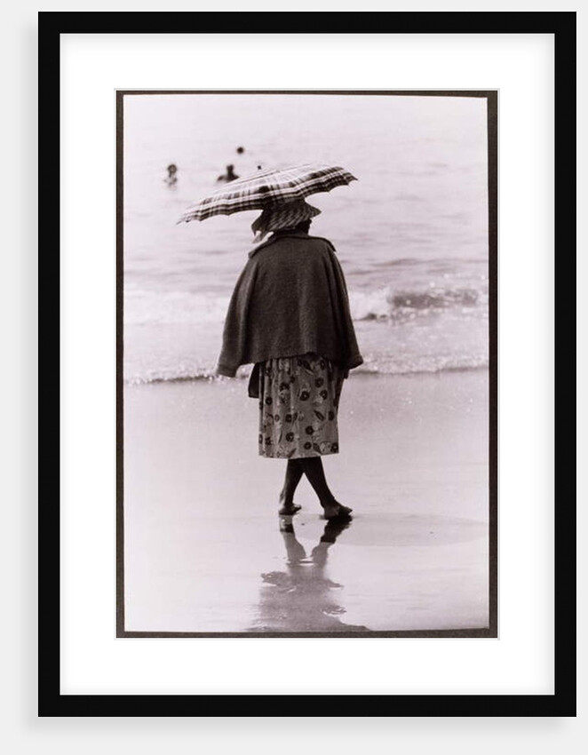Woman with Sun Umbrella, Untitled 11, c.1953-64 by Nat Herz