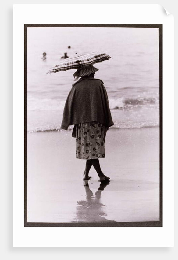 Woman with Sun Umbrella, Untitled 11, c.1953-64 by Nat Herz