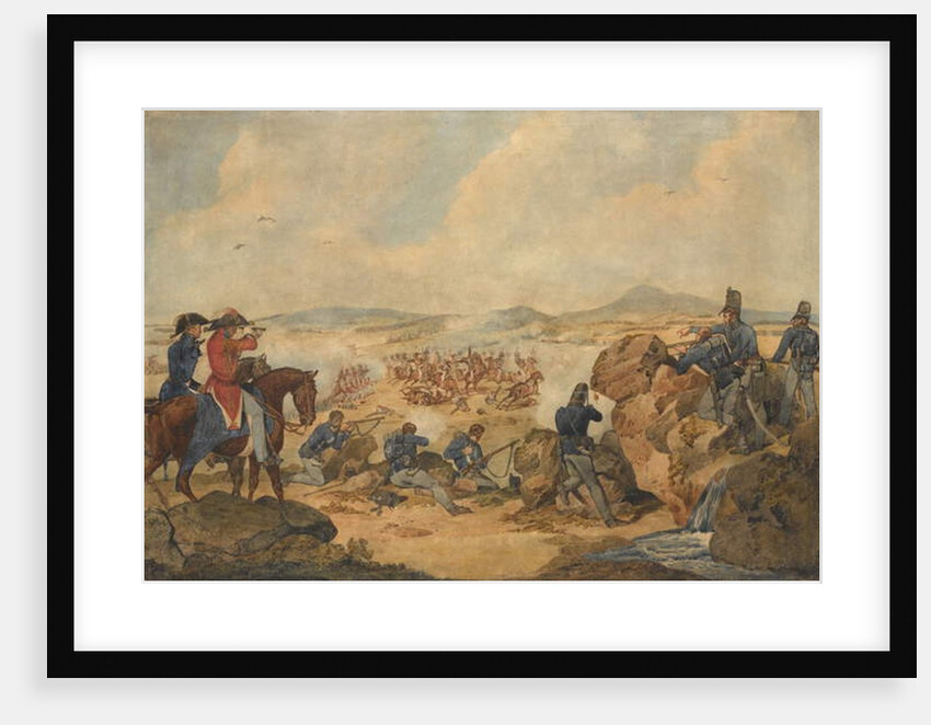 An action during the Peninsular War, with riflemen of 95th Regiment acting as snipers, c.1810 by Denis Dighton