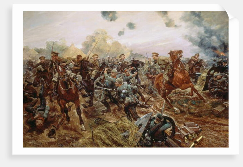 The First VC of the European War, 1914 by Richard Caton II Woodville