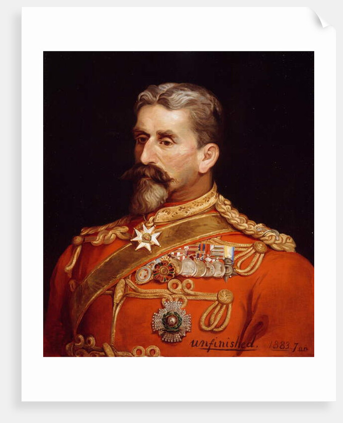 Major General Sir Charles Metcalfe MacGregor KCB CSI CIE as Quartermaster General India, 1883 by Michael Ciardiello