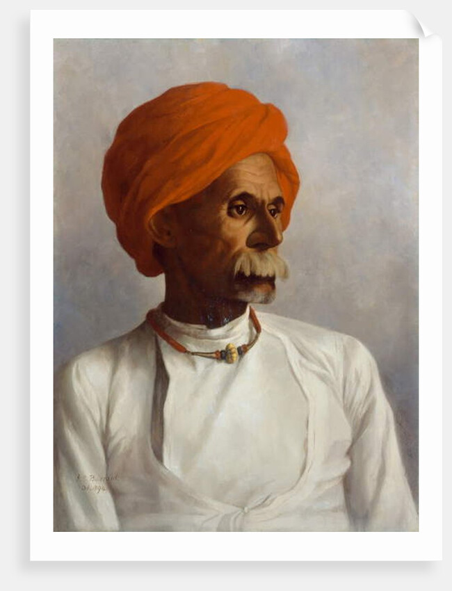 Gunga, a chaprassee of Captain S.G. Burrard's No.22 Astronomical Survey Party, 1894 by Gertrude Ellen Burrard