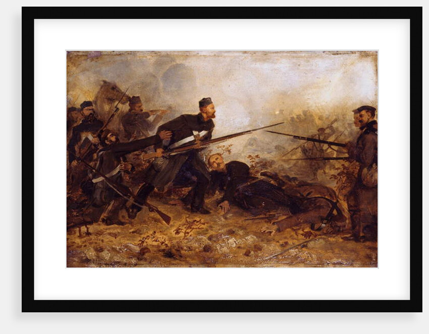 Private John McDermond at the battle of Inkerman on 5th November 1854, c.1860 by Chevalier Louis-William Desanges