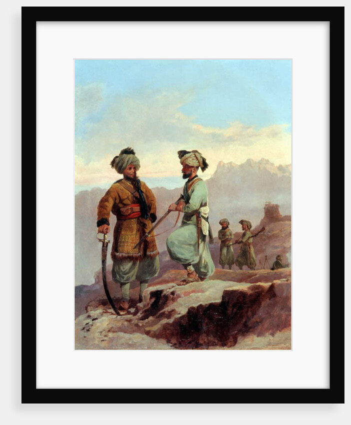 A Picket, 20th Punjab Regiment of Bengal Native Infantry, North West Frontier, c.1868 by Major General Walter Fane