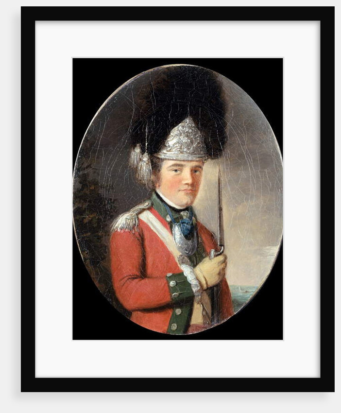 An Officer of the Grenadier Company, 63rd Regiment of Foot, c.1775 by English School