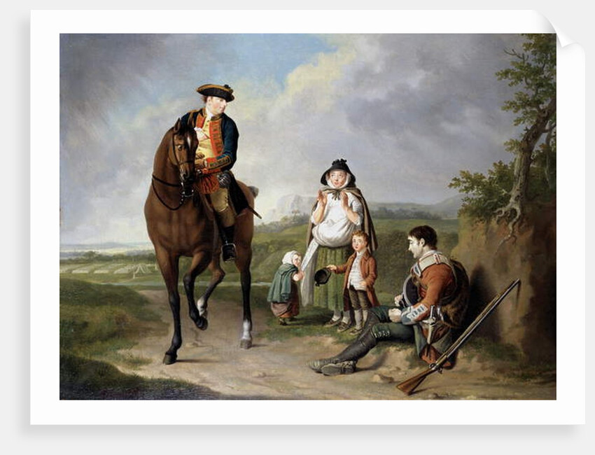 Marquess of Granby relieving a sick soldier, c.1765 by Edward Penny