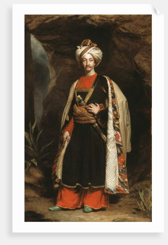 Captain Colin Mackenzie in his Afghan dress, c.1842 by James Sant