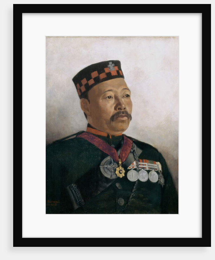 Subadar Major Judbhir Thapa, 2nd Gurkha Regiment, 1893 by Gertrude Ellen Burrard