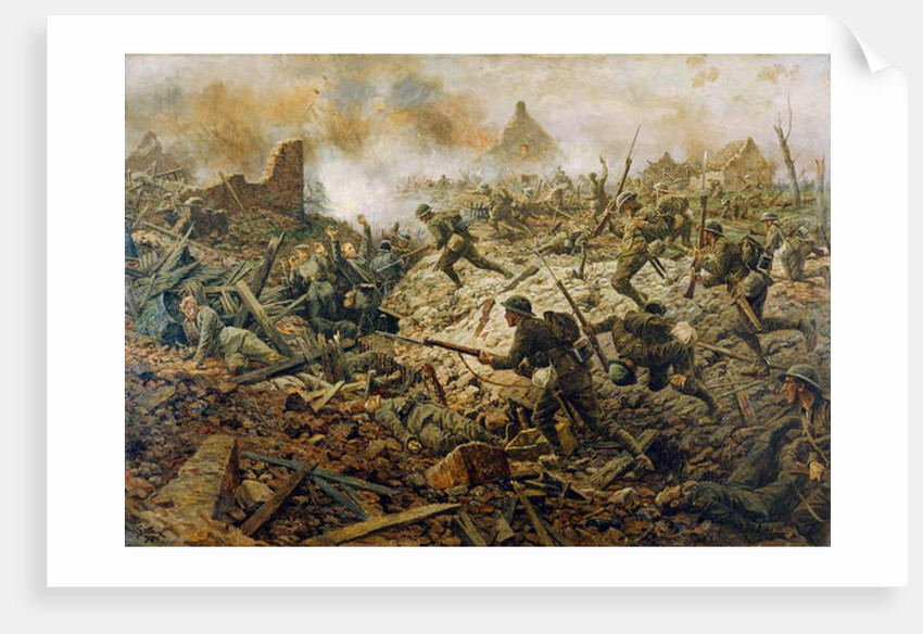 The Territorials at Pozieres on 23rd July 1916, 1917 by William Barnes Wollen