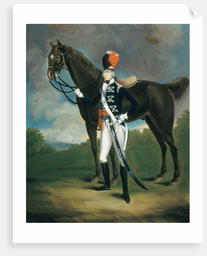 Unidentified officer of the 7th Regiment of Light Dragoons, 1793 by Richard Arnold
