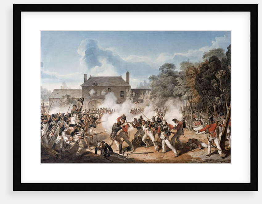 Defence of the Chateau de Hougoumont by the flank Company, Coldstream Guards 1815, 1815 by Denis Dighton