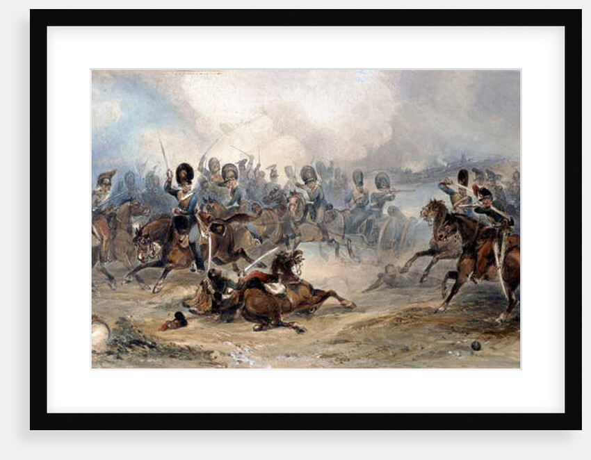 Captain Norman Ramsay, Royal Horse Artillery, Galloping his Troop Through the French Army to Safety at the Battle of Fuentes d'Onoro, 1811 by George Bryant Campion