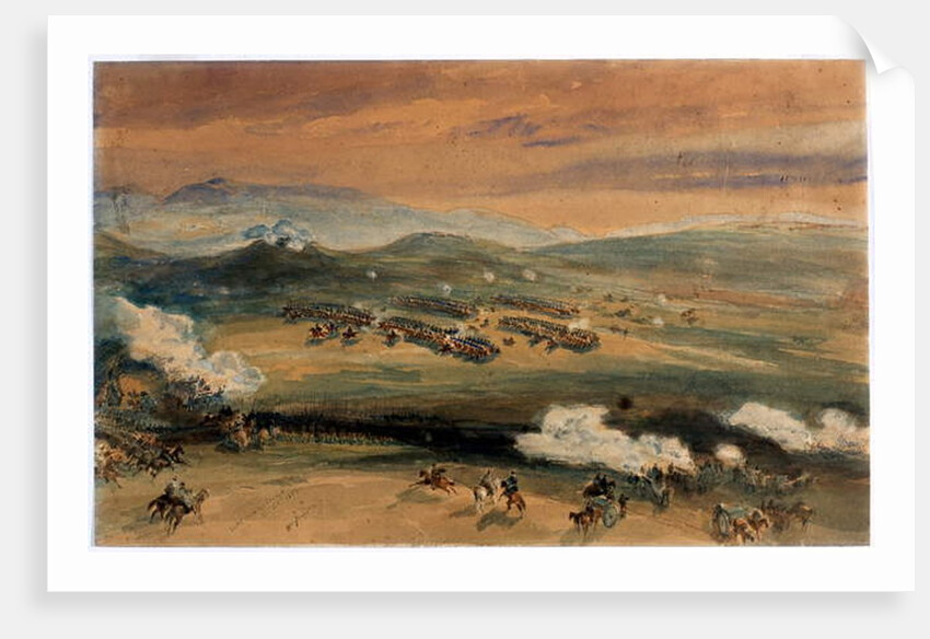 The Charge of the Light Brigade at the Battle of Balaklava, 1854 by William 'Crimea' Simpson