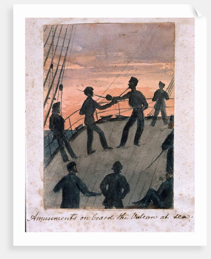 Amusements on board the Vulcan at sea, c.1854 by William Thomas Markham