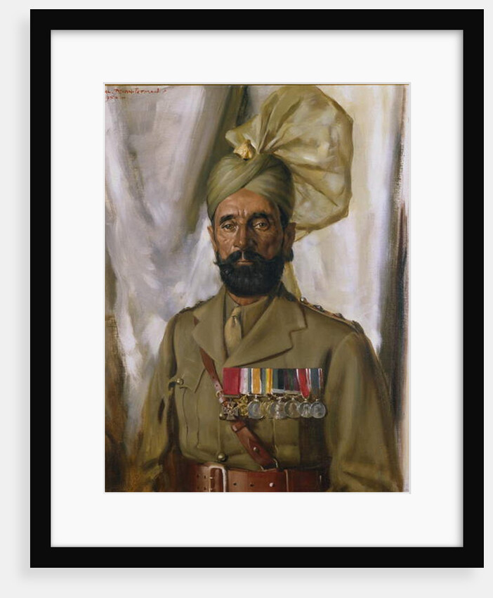Subadar Khudadad Khan VC, 10th Baluch Regiment, c.1914-35 by Charles Bevan