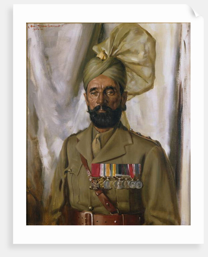 Subadar Khudadad Khan VC, 10th Baluch Regiment, c.1914-35 by Charles Bevan