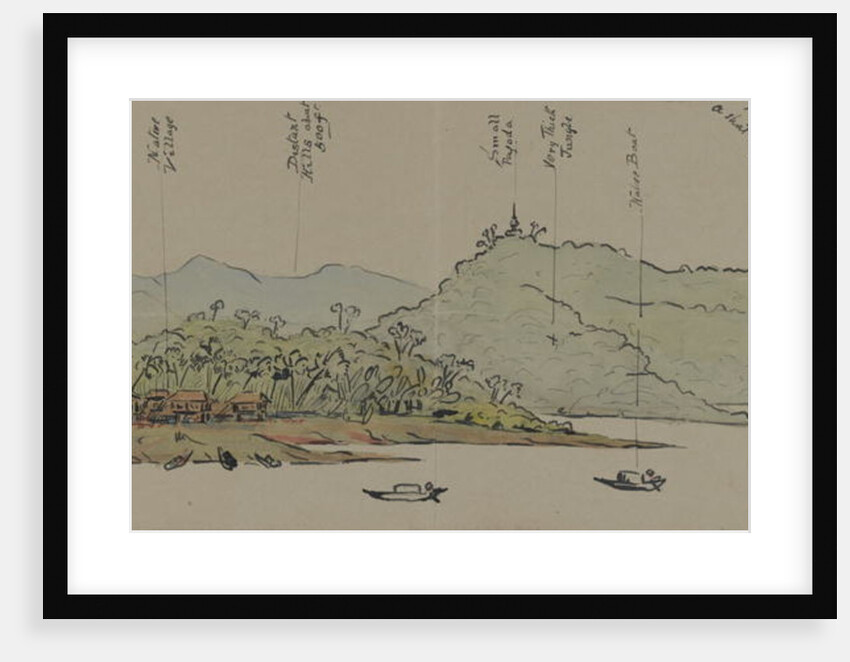 The Banks of the Irrawaddy, Burma, 1886 by English School