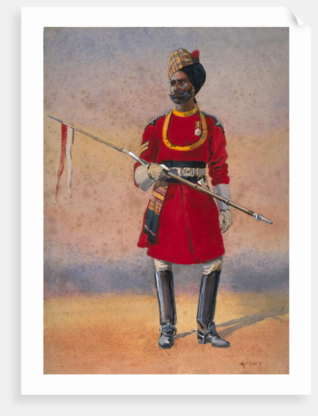 Governor's Bodyguard, Madras, Madrasi Musalman by Alfred Crowdy Lovett