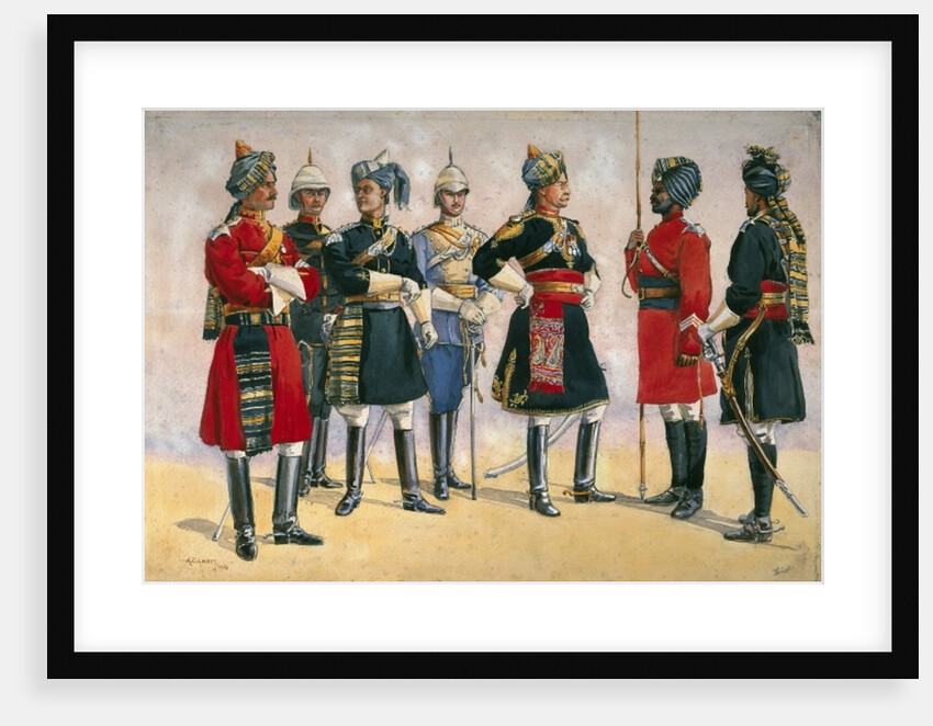 British Officers, Indian Army by Alfred Crowdy Lovett