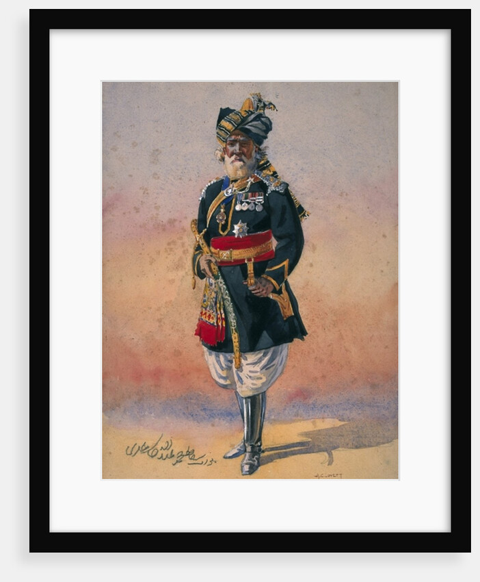 Honorary Native Commandment Nawab Sir Hafiz Muhammad Abdullah Khan, KCIE by Alfred Crowdy Lovett