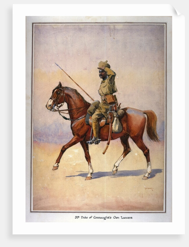 Soldier of the 31st Duke of Connaught's Own Lancer, Daffadar, Dekhani Mahratta by Alfred Crowdy Lovett