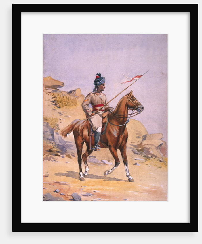 Soldier of the 38th Prince of Wales's Own Central India Gorse, Lance Dafadar Gakbar by Alfred Crowdy Lovett