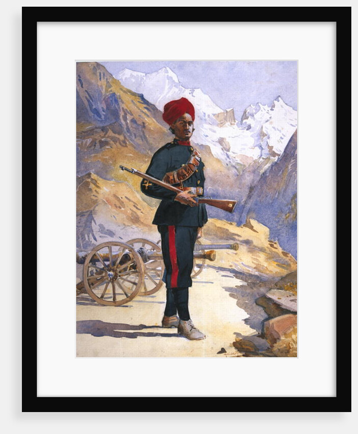 Gunner of the Mountain Battery, Punjabi Musalman by Alfred Crowdy Lovett