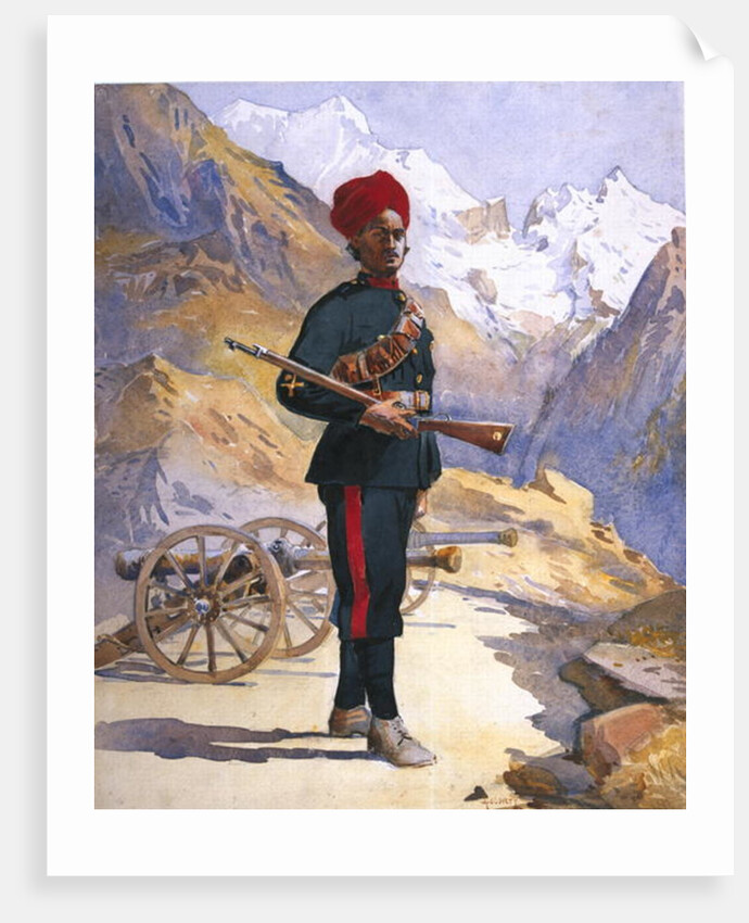 Gunner of the Mountain Battery, Punjabi Musalman by Alfred Crowdy Lovett