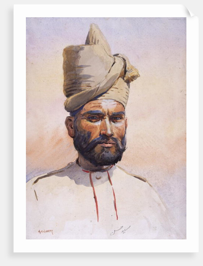 Soldier of the 26th Punjabis Malikdin Khel by Alfred Crowdy Lovett