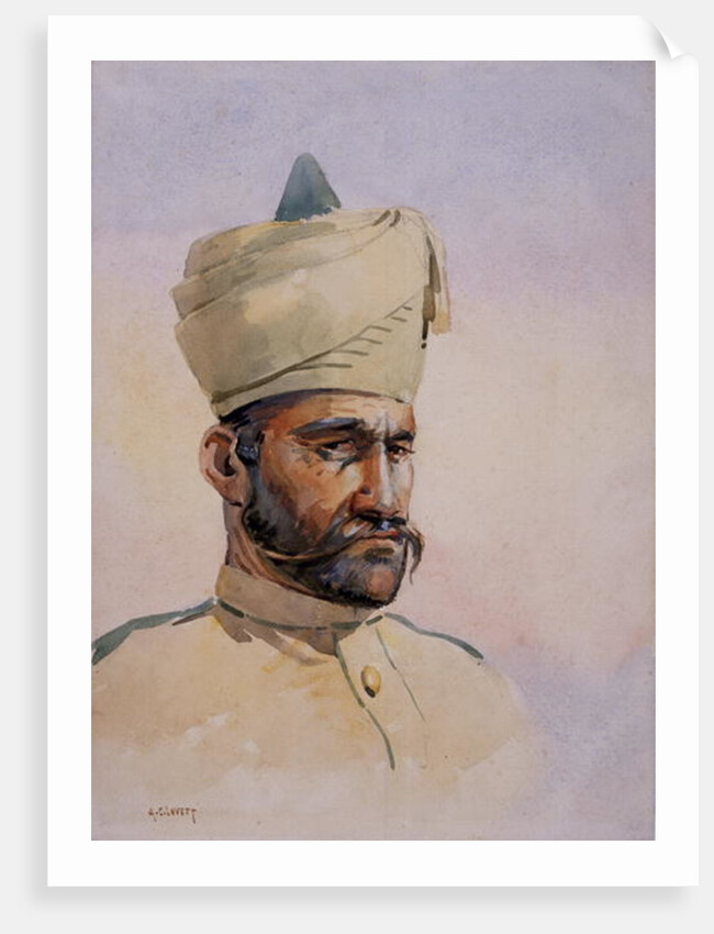 Soldier of the 40th Pathans, Malikdin Khel by Alfred Crowdy Lovett