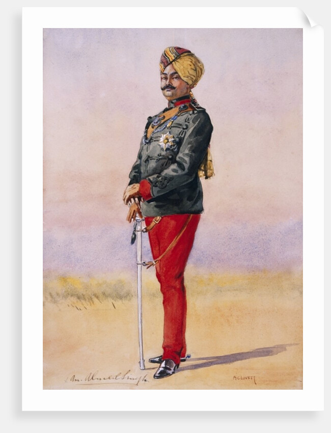 Honorary Major H.H. Sir Umed Singh Bahadur, Maharao of Kota by Alfred Crowdy Lovett