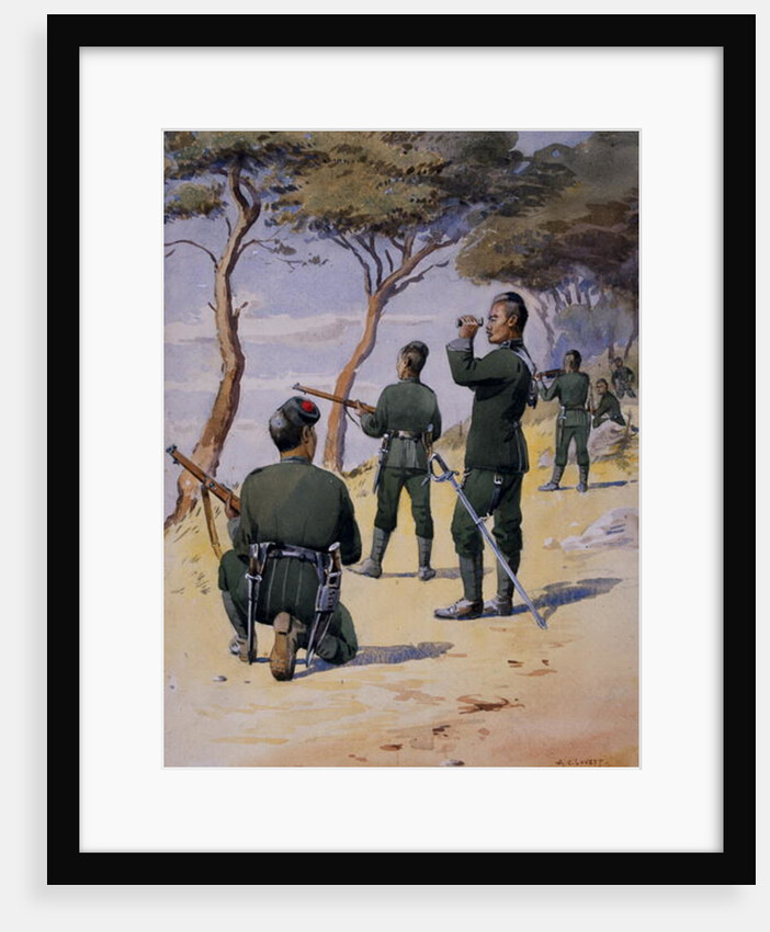 Soldiers of the 6th Gurkha Rifles by Alfred Crowdy Lovett