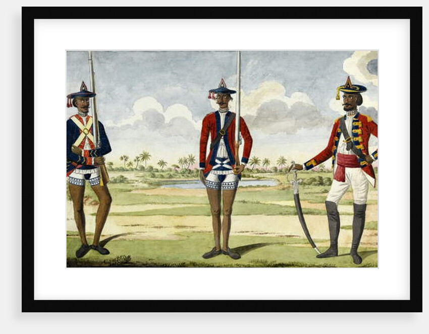 Bengal Army Troops, c.1785 by English School