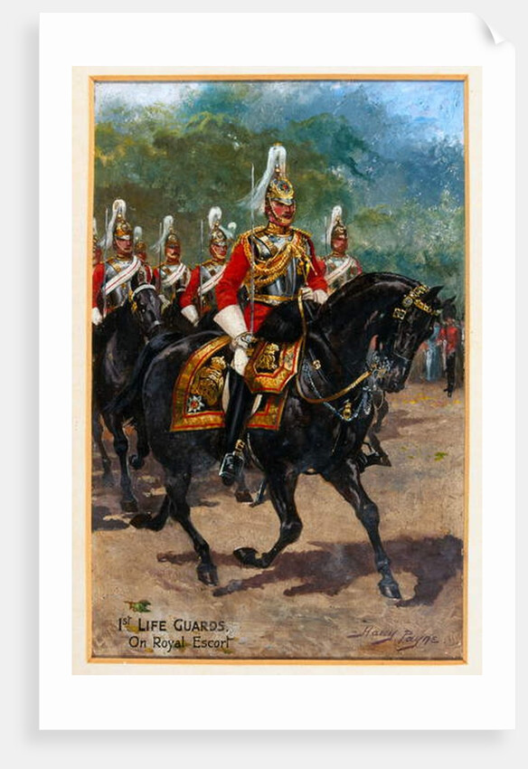 1st Life Guards, On Royal Escort, 1905 circa by Harry Payne