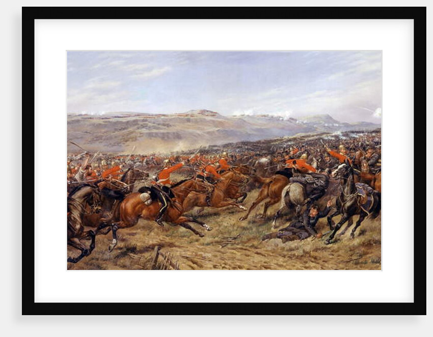 The Charge of the Heavy Brigade at the Battle of Balaclava, 25 October 1854, 1897 by Godfrey Douglas Giles
