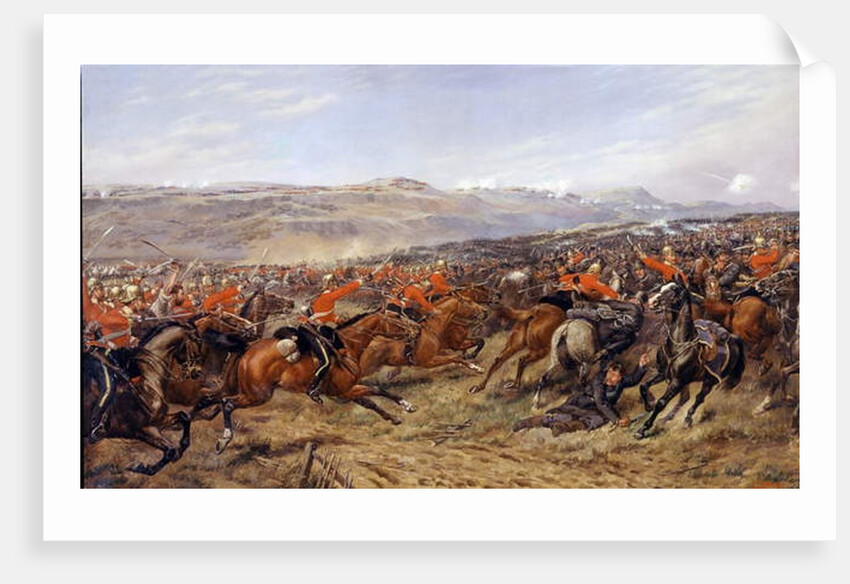 The Charge of the Heavy Brigade at the Battle of Balaclava, 25 October 1854, 1897 by Godfrey Douglas Giles