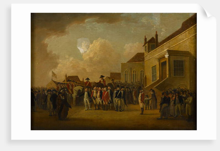 Frederick Augustus, Duke of York, reviewing troops in Flanders, 1794 circa by William Anderson