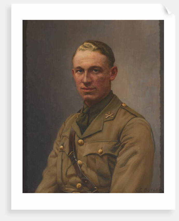 Lieutenant A L Bobby, Machine Gun Corps and the Middlesex Regiment, 1917 circa by Charles Ernest Butler