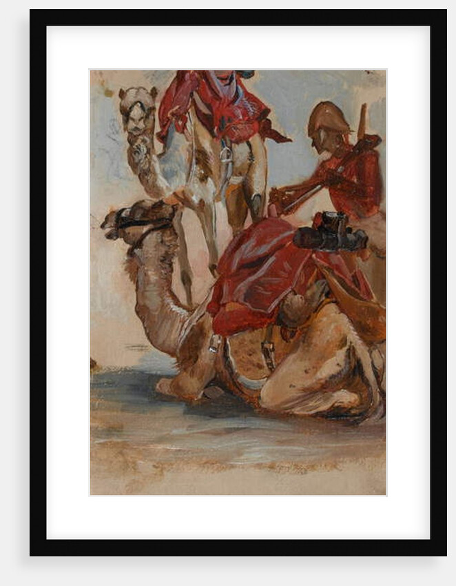 British Soldier, Camel Corps, Egypt, 1st Sudan War, 1885 circa by Lady (1846-1933) Butler
