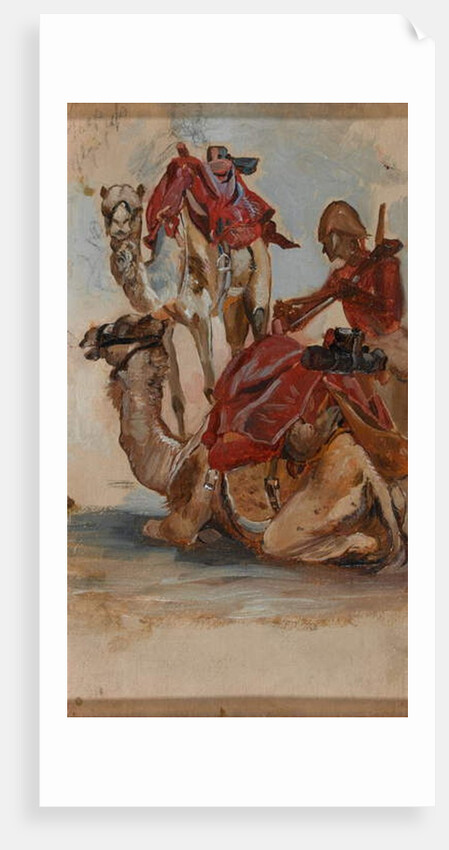 British Soldier, Camel Corps, Egypt, 1st Sudan War, 1885 circa by Lady (1846-1933) Butler