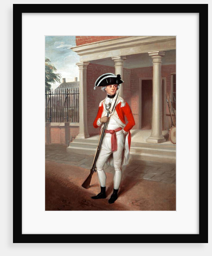 Lieutenant George Belson, Corps of Marines, Chatham, c.1780 by Richard Livesay