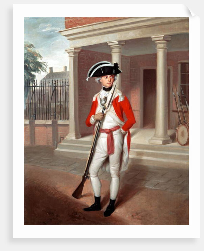 Lieutenant George Belson, Corps of Marines, Chatham, c.1780 by Richard Livesay