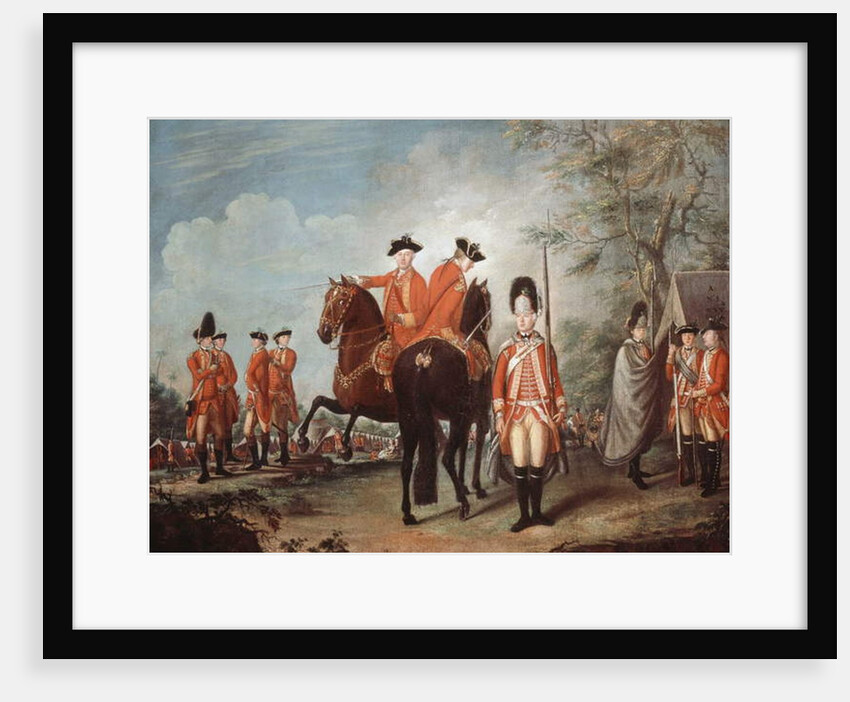 Two Horses of the Regiment, 25th Regiment of Foot, Menorca, c.1769 by Giuseppe Chiesa