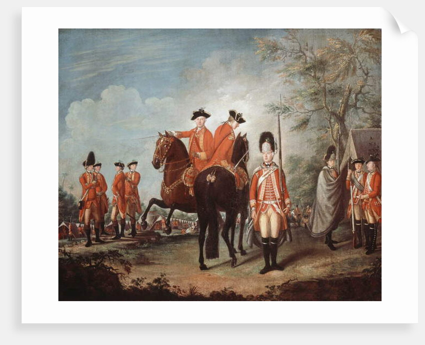 Two Horses of the Regiment, 25th Regiment of Foot, Menorca, c.1769 by Giuseppe Chiesa
