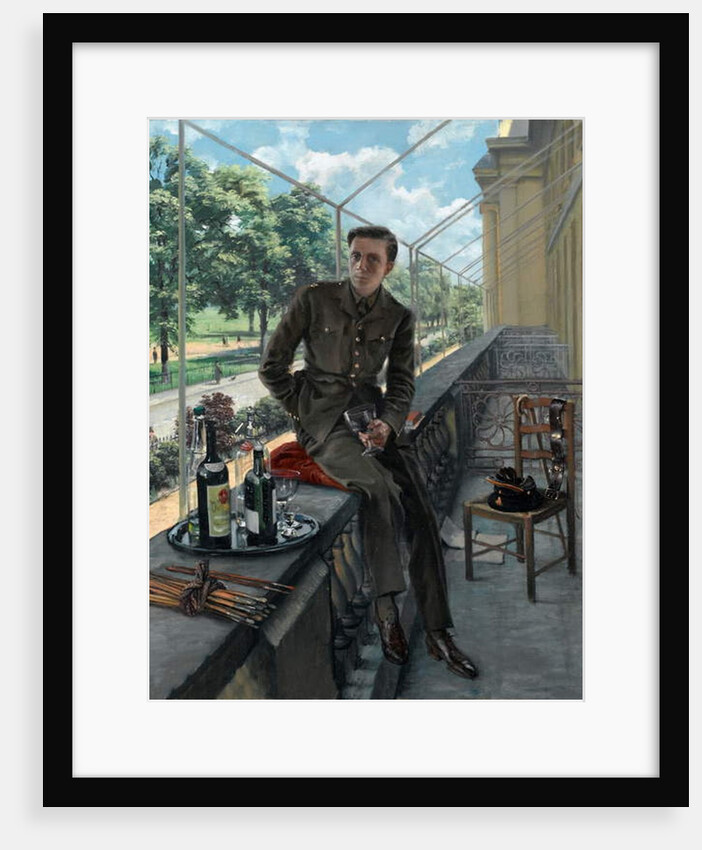 Rex Whistlers self-portrait in Welsh Guards uniform, May 1940 by Rex Whistler