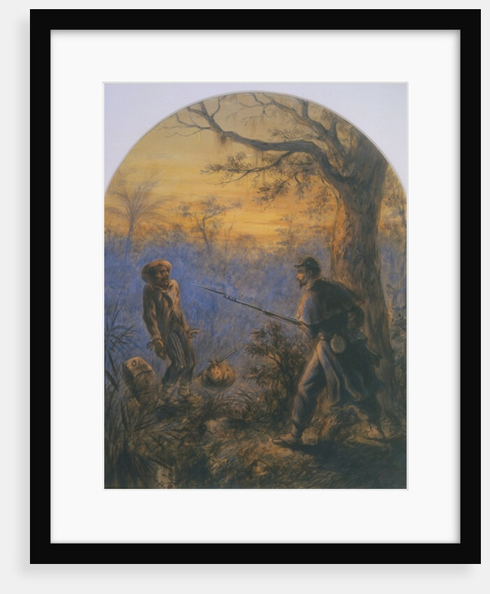 A Fleeing Slave by American School